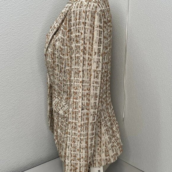 NEW VERONICA BEARD Women's Blazer Single Button Print Size 4 Multi - Picture 3 of 9